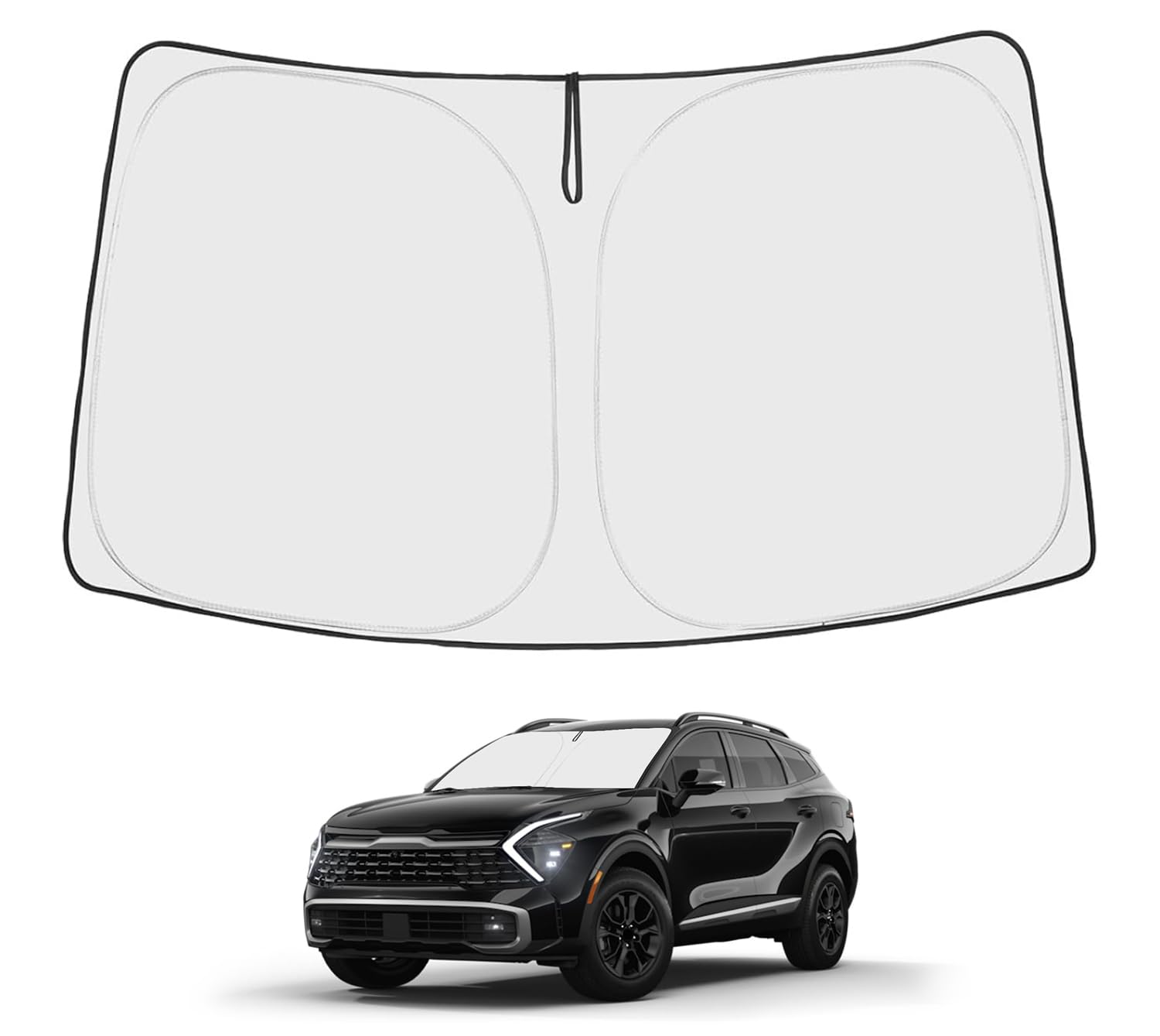 Proadsy Custom Fit 2023-2026 Kia Sportage Windshield Sun Shade, Blocks Heat