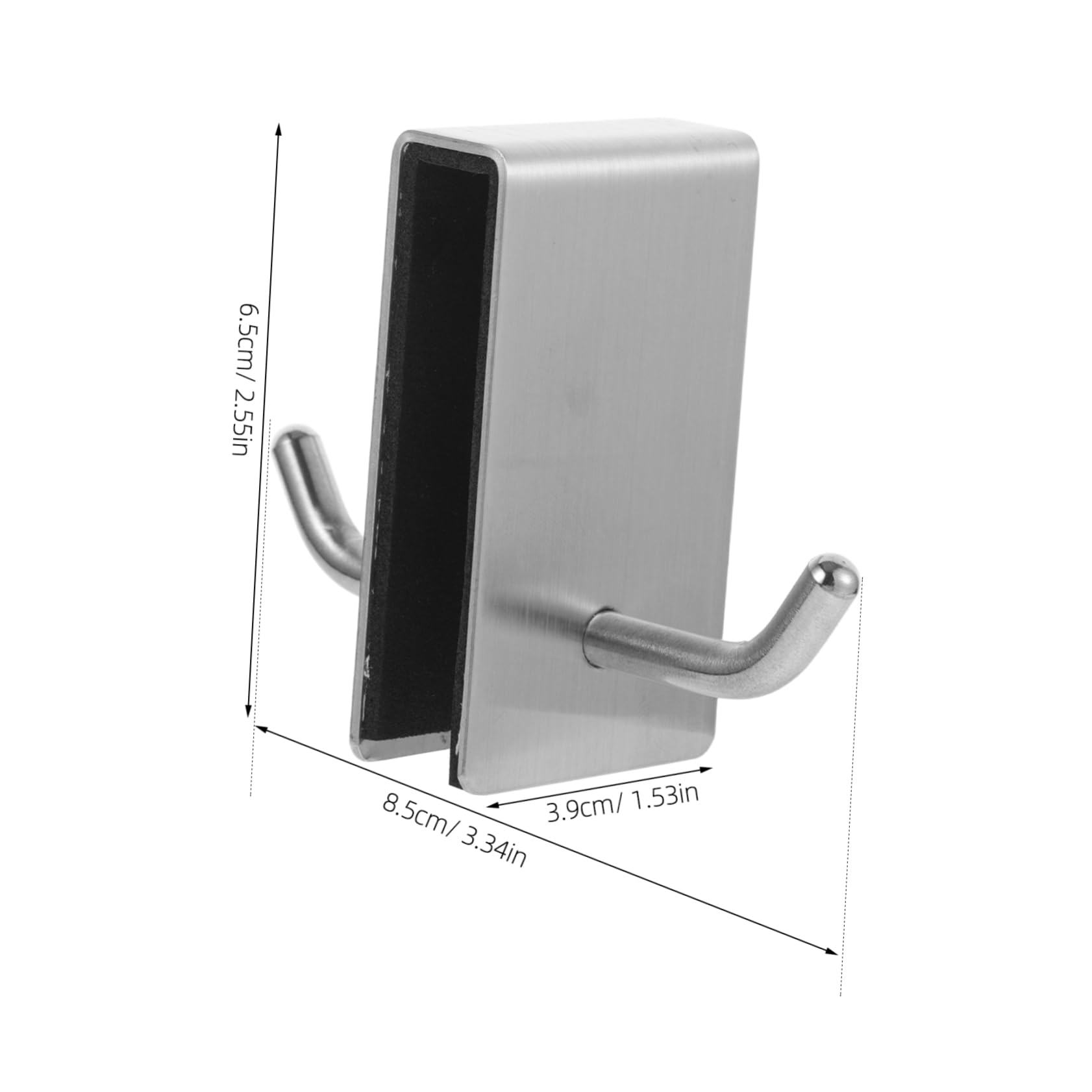 Uonlytech 5piezas Gancho De Puerta De Acero Inoxidable Para Baño Colgador Sin Perforación Para Toallas Diseño Elegante y Resistente Para Armarios y Closets