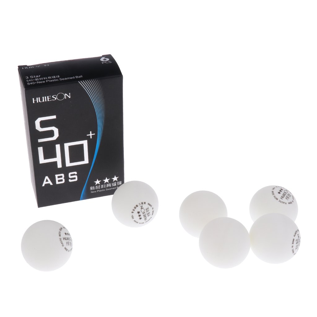6 Palle da ping pong a 3 stelle da 40+mm per allenamento avanzato/competizione