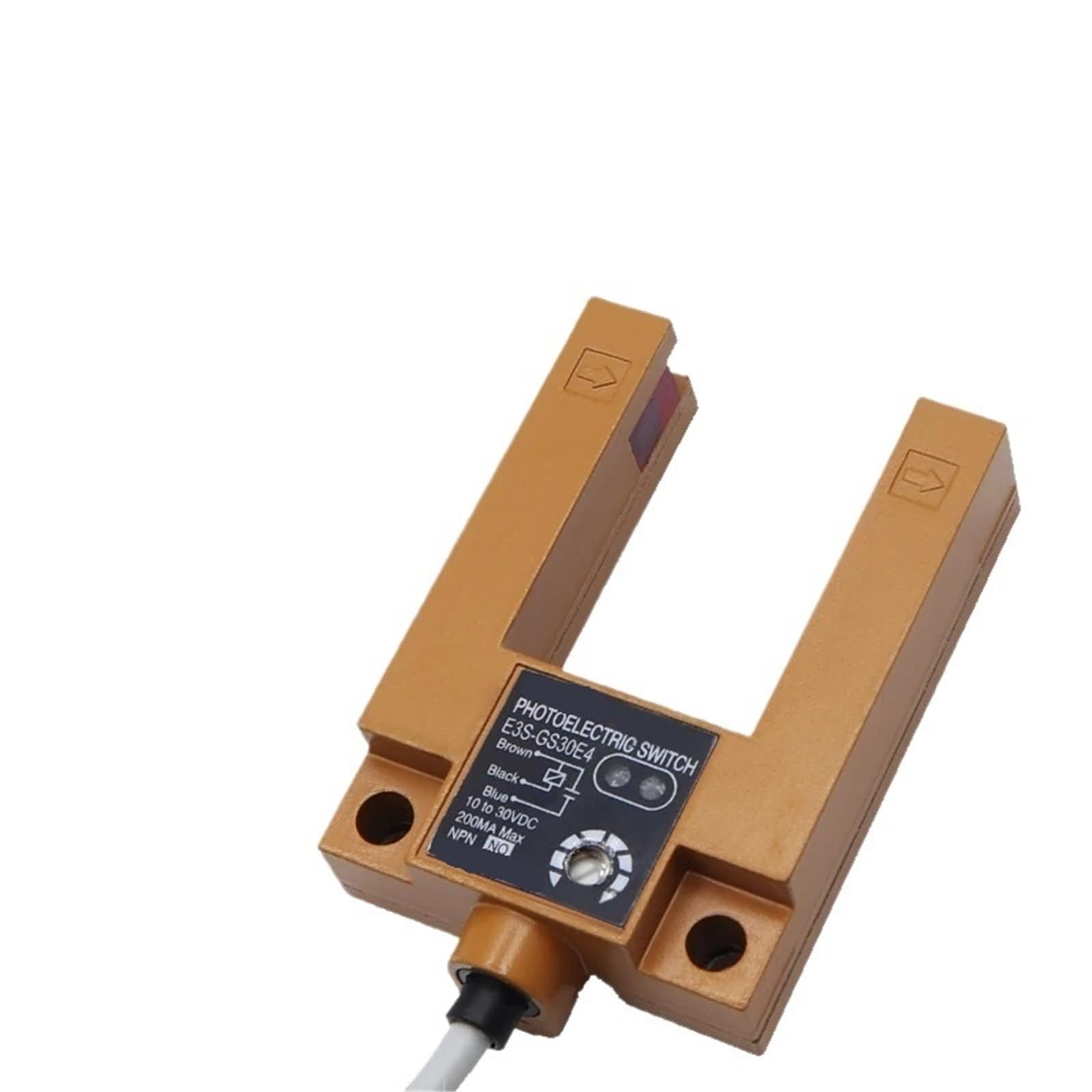 1 sztuk E3S-GS30 3CM Wykrywanie odległości poprzez czujnik indukcyjny podczerwieni przełącznik DC10-30V AC90-250V NPN/PNP (DC Three wire NPN NO, pomarańczowy kolor)