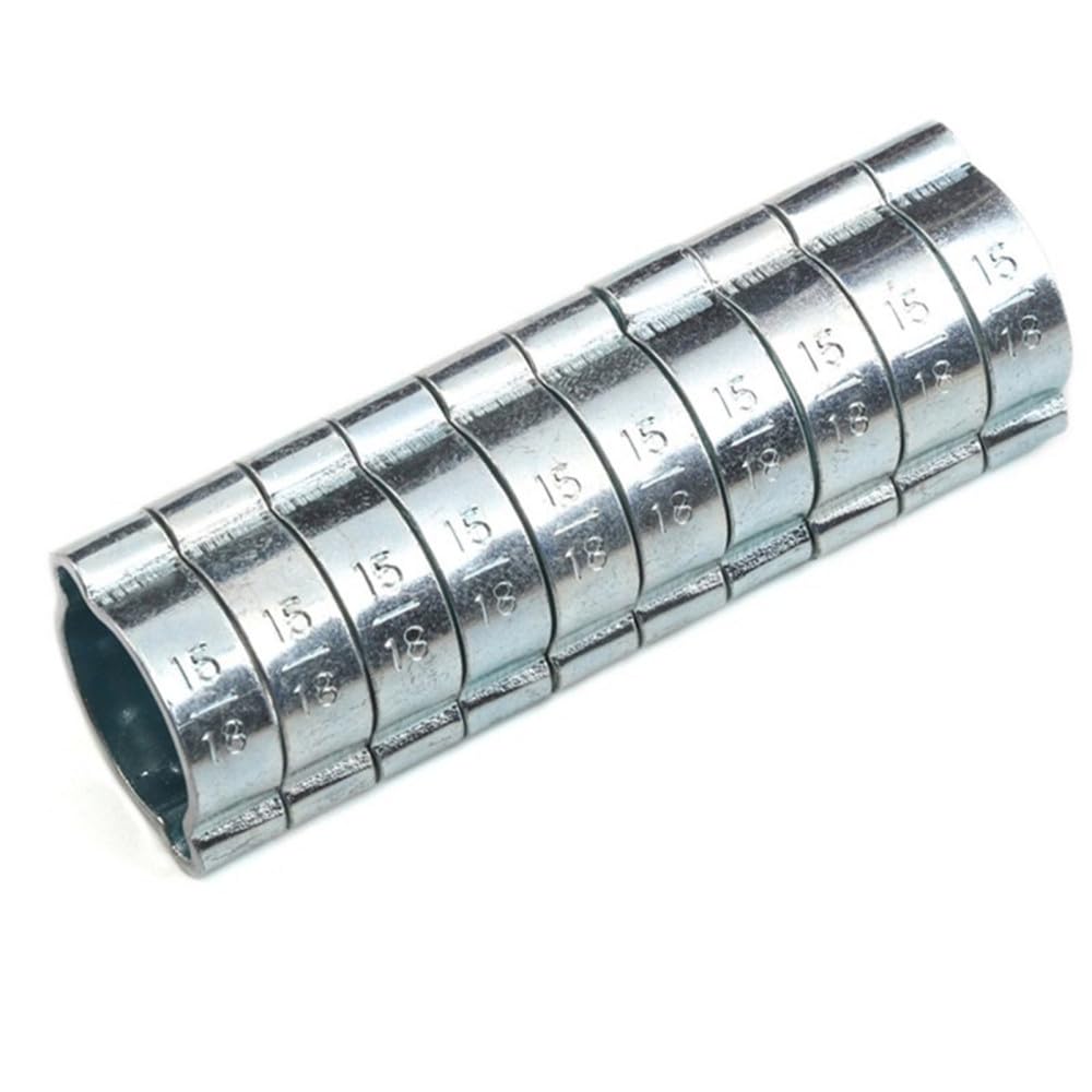 60PCS Fascetta stringitubo a doppio orecchio placcato in zinco 5-7/7-9/9-11/11-13/13-15/14-17/15-18/17-20mm Morsetti per la lavorazione del legno Morsetti a molla per tubi, 80PCS