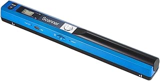 Document Scanner A4 Scaner Portable Mini Document Scanner, JPG/PDF Format Document Image Iscan Handheld Scanner, A4 Book Text Scanner LCD Display (Color : Blu, Size : 1)