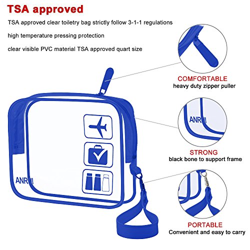 2 pezzi/pacco ANRUI Borsa da toilette con