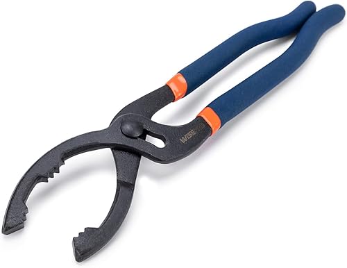 WISEPRO Alicates de filtro de aceite ajustables, alicates de PVC, llave de filtro de aceite herramienta de eliminación de filtro de aceite utilizada