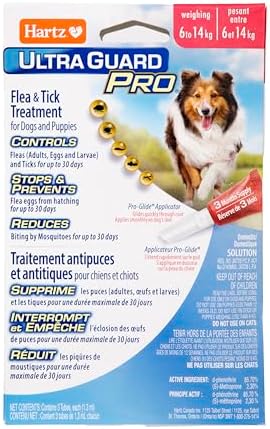 UltraGuard Pro Topical Flea & Tick Prevention for Dogs and Puppies - 6-14, 3 Monthly Treatments