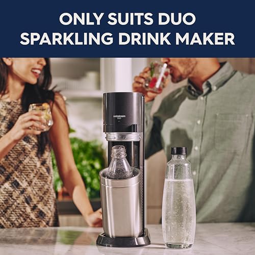 Sodastream Bottiglia in vetro da 1 Litro ideale per realizzare acqua frizzante compatibile solo con gasatore Duo - Immagine 2