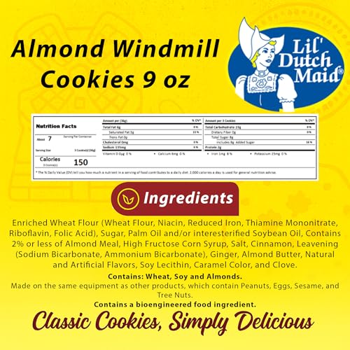 Lil Dutch Maid Cookie Bars Variety Pack | 9 oz (Pack of 3) | Lemon, Coconut, and Almond Flavors | Assorted Snack Cookies - Thumbnail 5