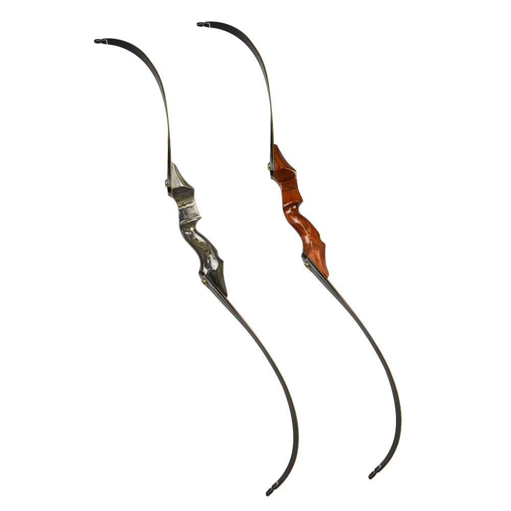 Arc Recourbé En Bois Fait Main 20-60 Lbs - Arc Long De Chasse/tir à L'arc - Neuf