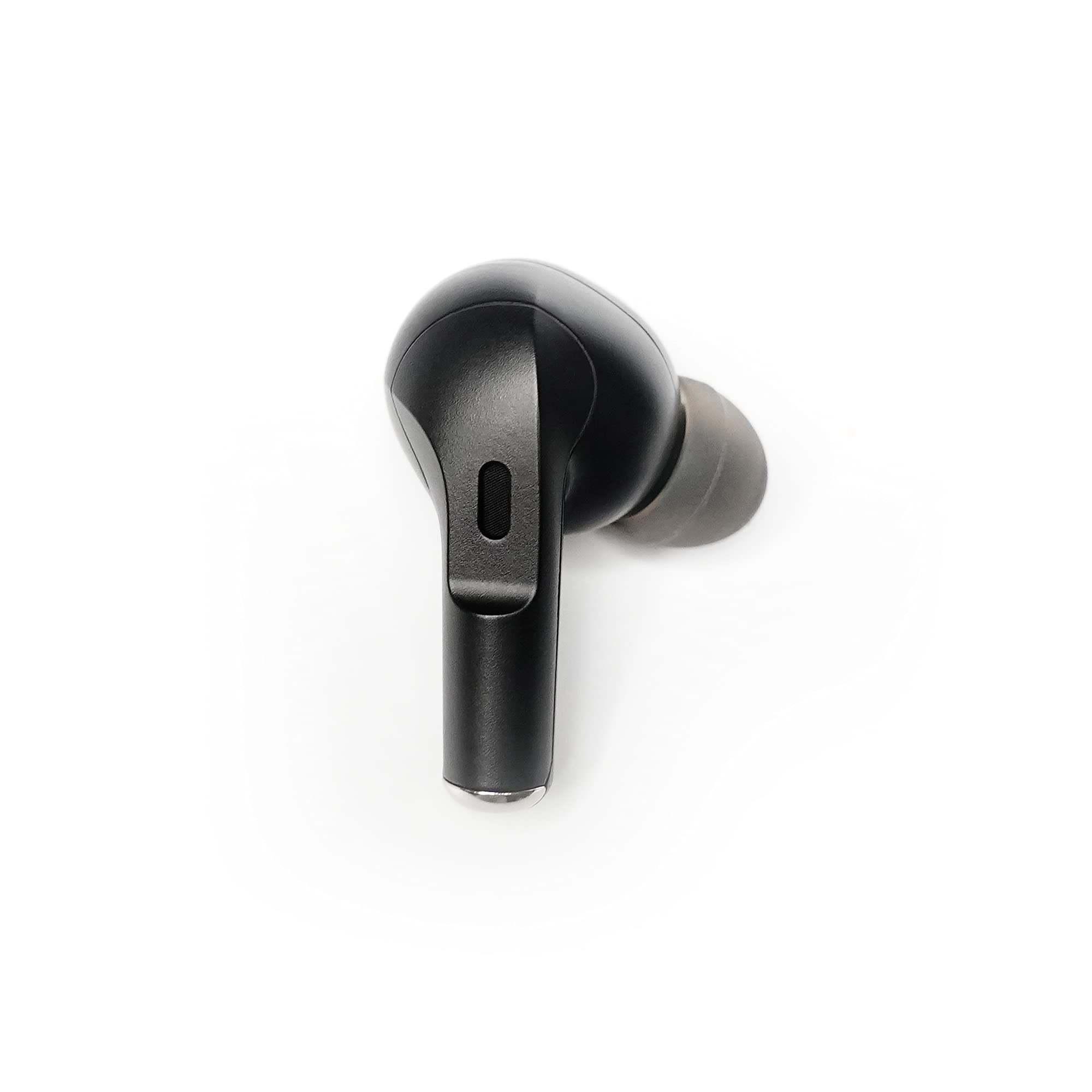Smpl - Écouteurs intra-auriculaires à réduction active de bruit ANC, Bluetooth 5.0, 30 h de musique, synchronisation en 1 étape et contrôle tactile intelligent, avec boîtier de chargement, Noir