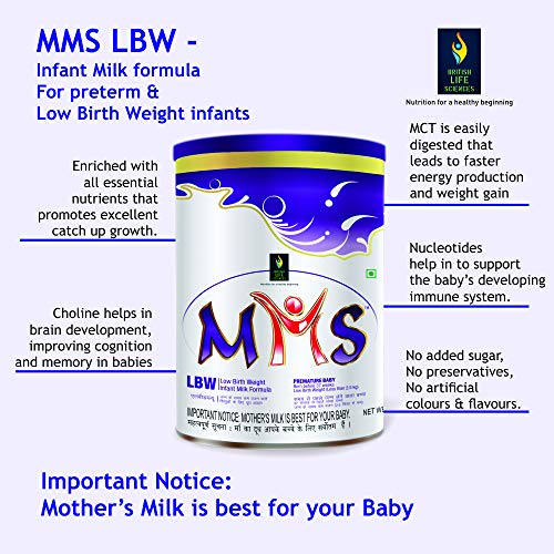 Buy BRITISH LIFE SCIENCES MMS LBW Infant Milk Formula for
