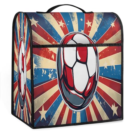 Coffee Maker Cover America Football Kitchen Appliance Covers Small Appliance Covers Blender Cover Juicer Cover Dust Covers for Kitchen Appliances with Top Handle and Pockets,Washable,C756