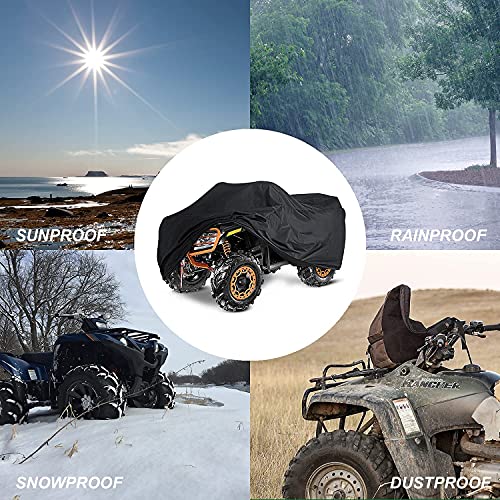 Kayme Atv Cover Waterproof Heavy Duty All Weather, Quad 4 Wheeler Cover Sun Rain Snow Protection, Fits For Honda, Yamaha, Polaris, Suzuki, Kawasaki, Can-Am Arctic Cat, Xxxl (100X43X48 Inch) #TOP3