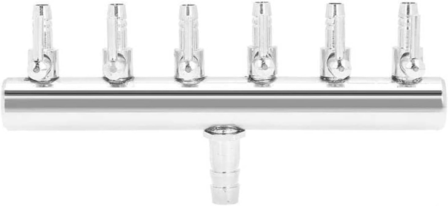 JOEBO Electric Submersible Pump 11.5x5.5cm Stainless Steel Air Flow Control Lever Valve Distributor Fish Tank Splitter Accessories