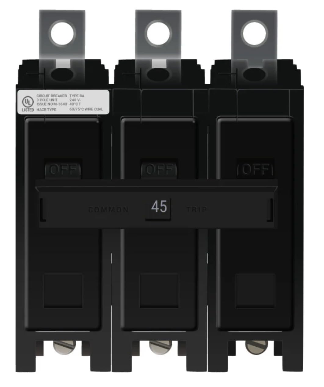 Generic BAB3045H - 45 Amp Circuit Breaker Bolt-On - 45 Amp - 3 Pole - 240 Volt