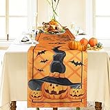 Photo Gallery bigqin runner lino,runner da tavolo per halloween, zucca caramelle pipistrello dolcetto per feste del tavolo da pranzo decorazione della cucina 33 x 183 cm Photo Gallery bigqin runner lino,runner da tavolo per halloween, zucca caramelle pipistrello dolcetto per feste del tavolo da pranzo decorazione della cucina 33 x 183 cm