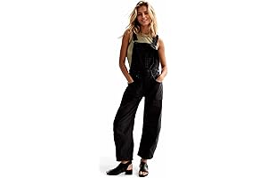 Chic & Cozy: Embrace the Comfort of Black Jean Overalls for Women