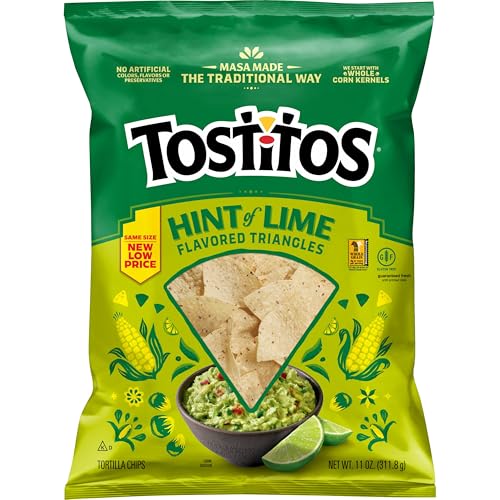 Tostitos Tortilla Chips Hint Of Lime Bag, 11 Oz