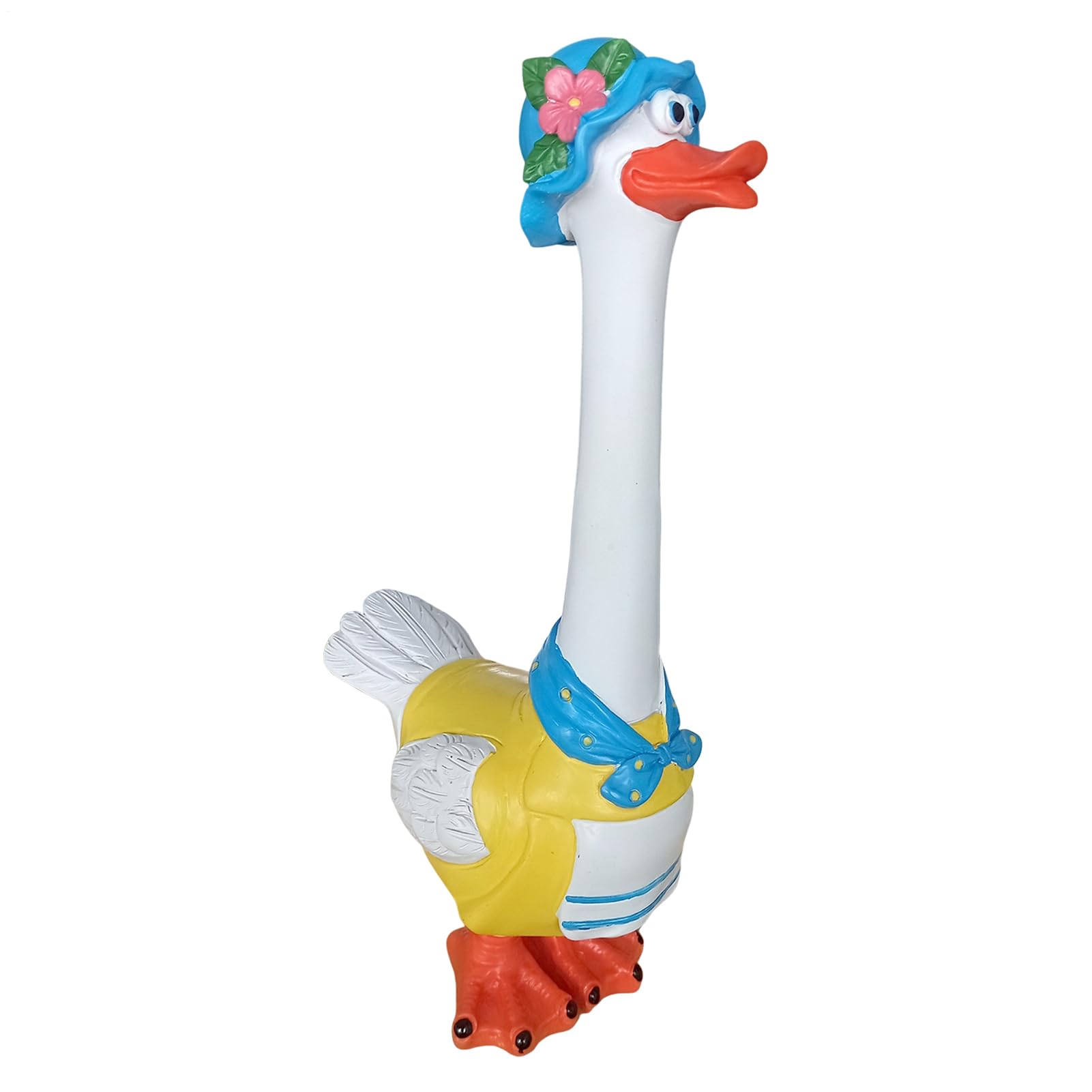Figurine d'oie amusante en résine pour décorer votre jardin et terrasse
