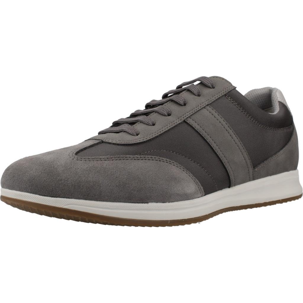 Geox Men's U Avery A Trainers, Anthracite Grey, 9 UK