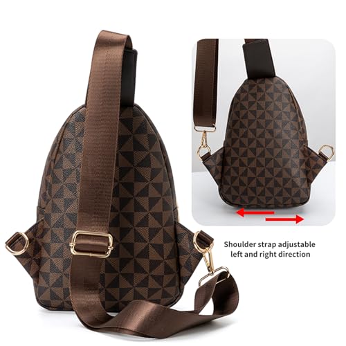 Image of Crossbody Sling Bag for Women & Men | Trendy Checkered, Fanny Pack, Waist Bag, Travel, Festival & Daily Commute