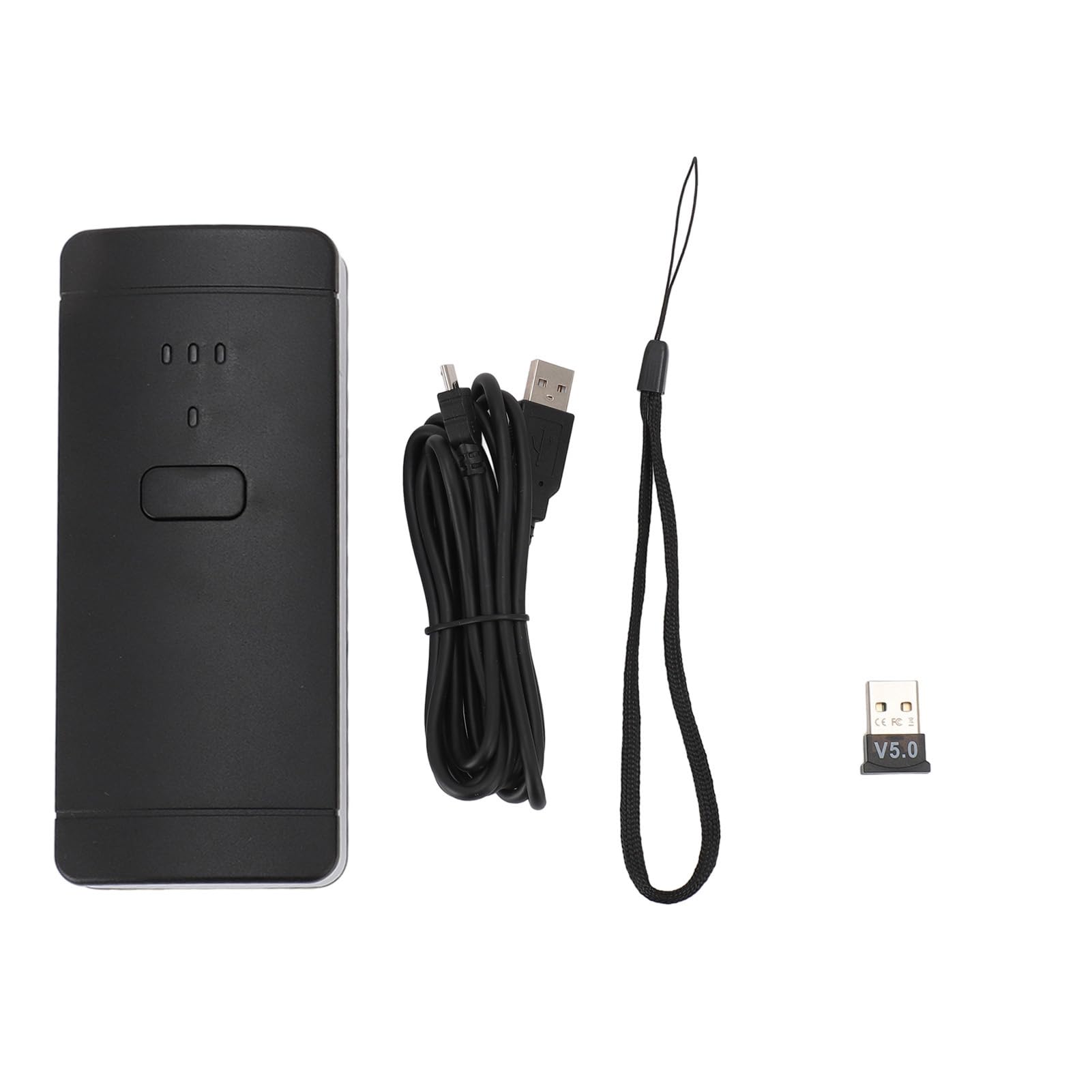 Yosoo Health Gear Escáner de Código de Barras Bluetooth, Lector de Código de Barras Inalámbrico ABS con USB y Bluetooth, 3 Modos de Escaneo 1500 Escaneos por Segundo Batería de 1500 MAh para