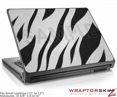 Small Laptop Skin - Zebra Skin