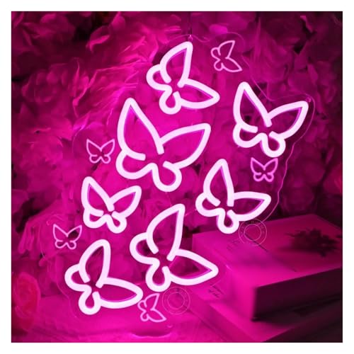 Lumières néon décoratives pour rose pour papillon LED USB dimmable