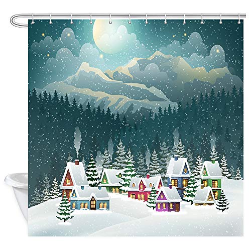 Winter Shower Curtains The Best Amazon Price In Savemoney Es