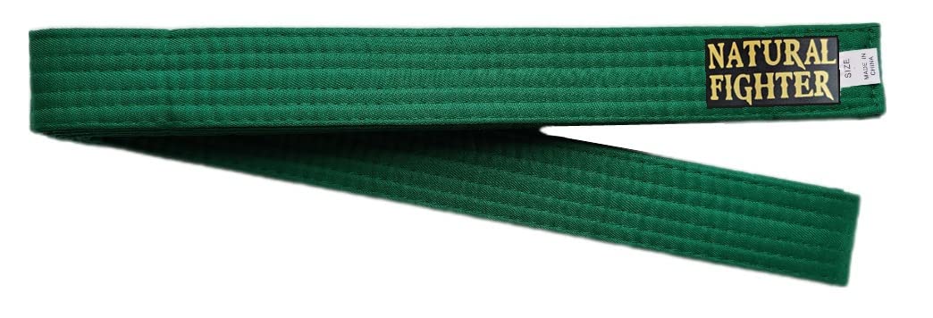 mmasport Karate Judo Aikido Taekwondo Gürtel für Kampfsport aus Baumwolle Basic (Grün, 260.00)