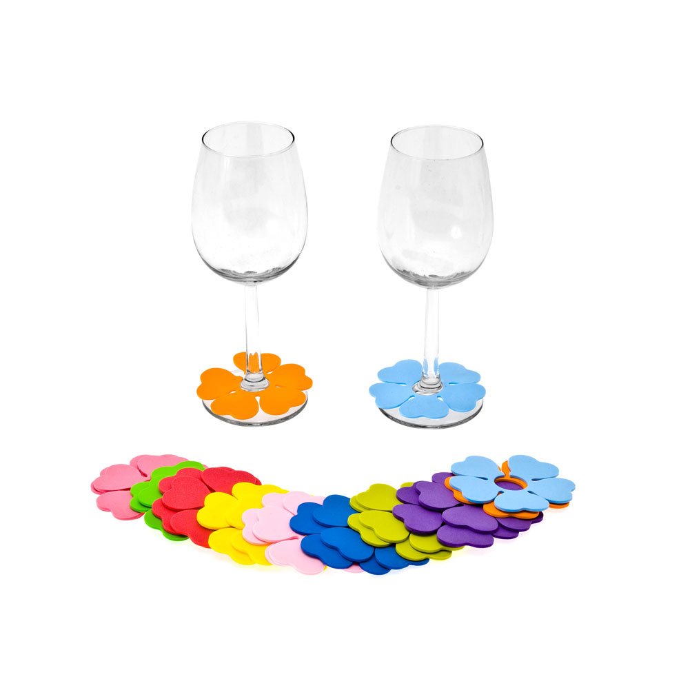 Present Time Spring Flowers Glass Markers, Set of 20-image-5