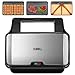 Price comparison product image Sandwich Toastie Maker 3 in 1 Waffle Maker, TIBEK Deep Fill Panini Maker Sandwich Toaster with Detachable Non-Stick Plates, Automatic Temp Control and Vertical Storage, Cool Touch Handle