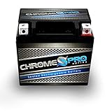 Rechargeable YTX5L-BS High Performance Replacement Power Sports Battery - Chrome Pro...