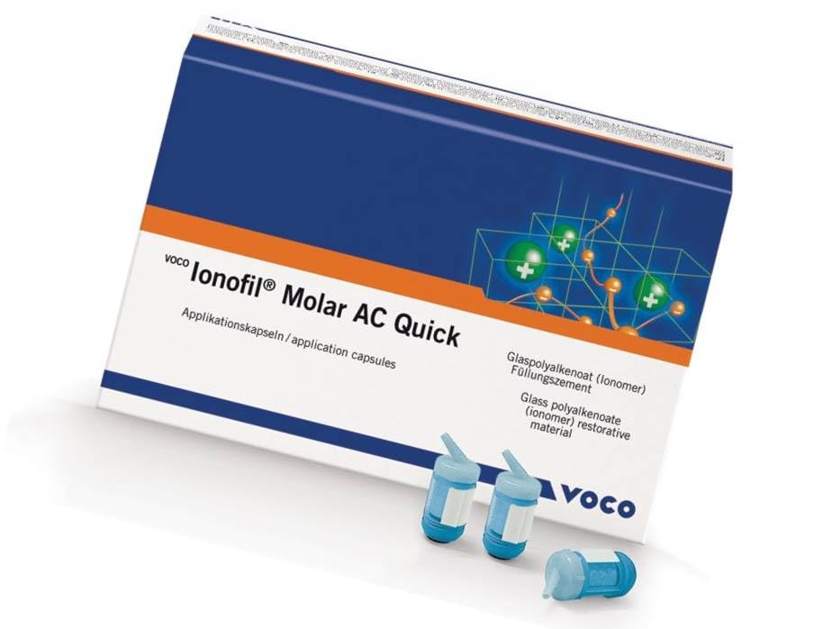 Voco 1632 Ionofil Molar AC Quick Packable Glass Ionomer Restorative Capsules A3 48/Pk