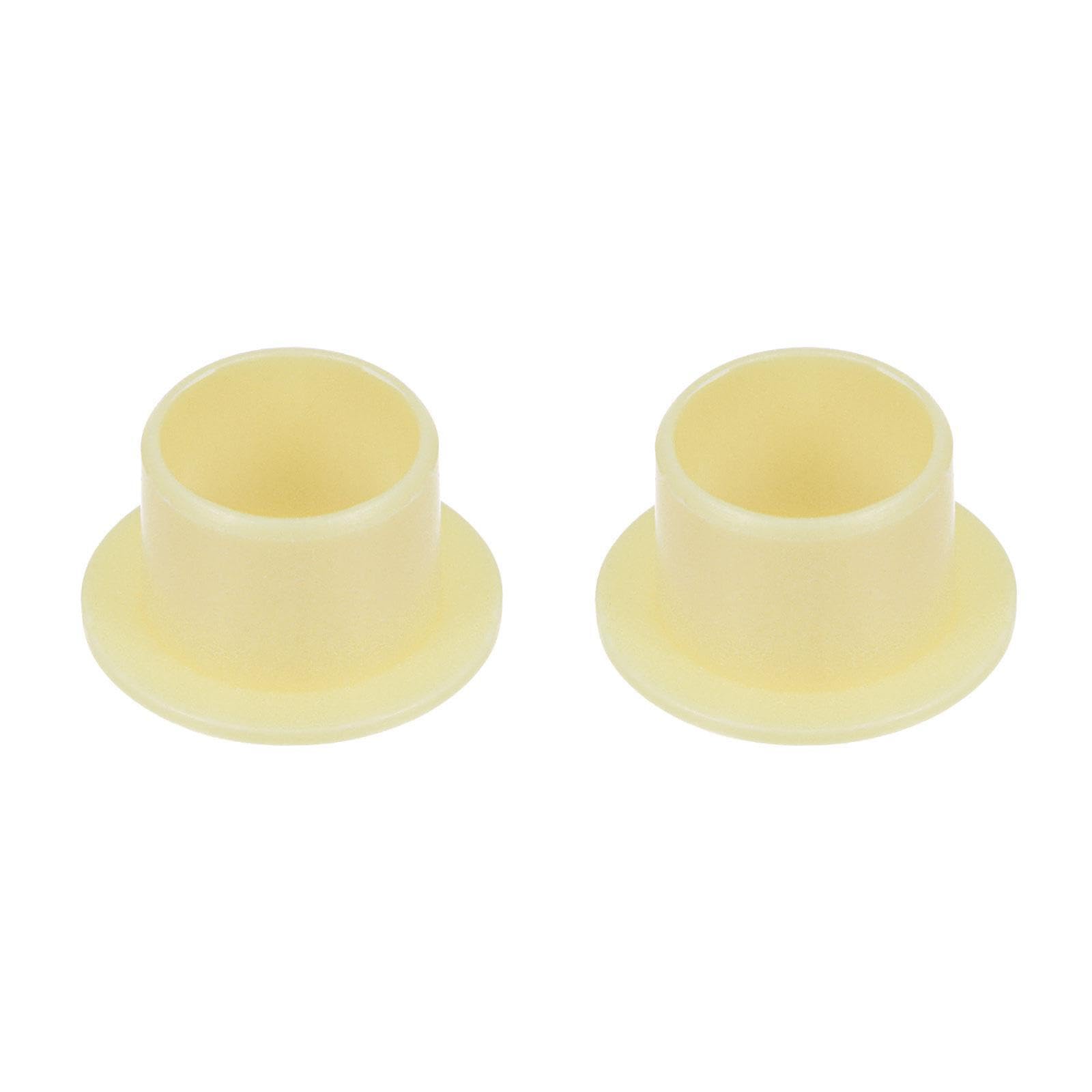 Tool Parts and Accessories Flanged Sleeve Bearings 12mmx14mmx11mm POM Wrapped Oilless Bushings Yellow 2pcs (#CN-140824-04645)