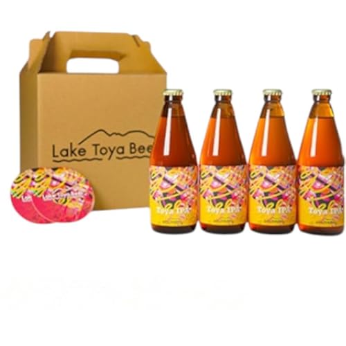Lake Toya Beer クラフトビール Toya IPA 4本セット(紙コースター2枚付)2カ月連続お届け