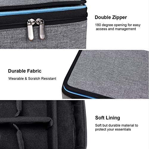 BERTASCHE Kabel Taschen Groß Kabeltasche mit 11 Zoll Tabletfach Kabelorganizer für Reise Arbeit Uni Elektronik Zubehör Tasche