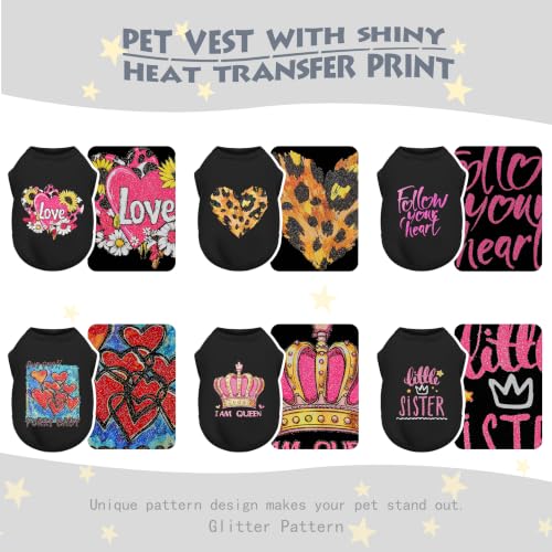 Paiaite Dog Shirt Soft Cotton Pet Tank Top Clothes Follow Heart XL by Paiaite - Used condition - Image 2