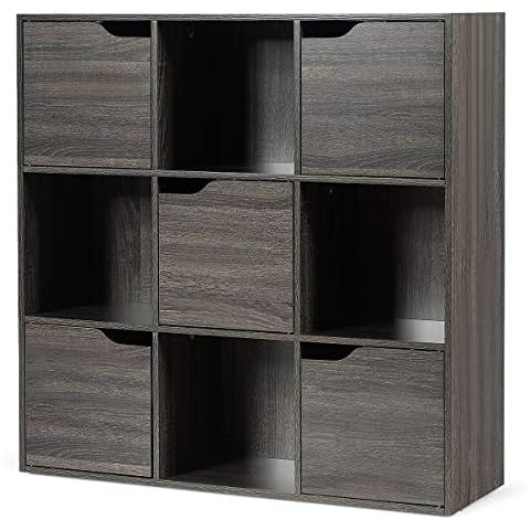Bibliothèque COSTWAY 9 Cases Cover