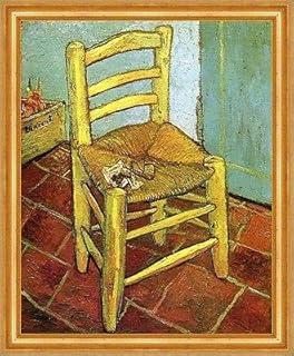 Kunstdruck La sedia Van Goghs in Arles con fischietto Tabacco Vincent Van Gogh A3 023 incorniciata