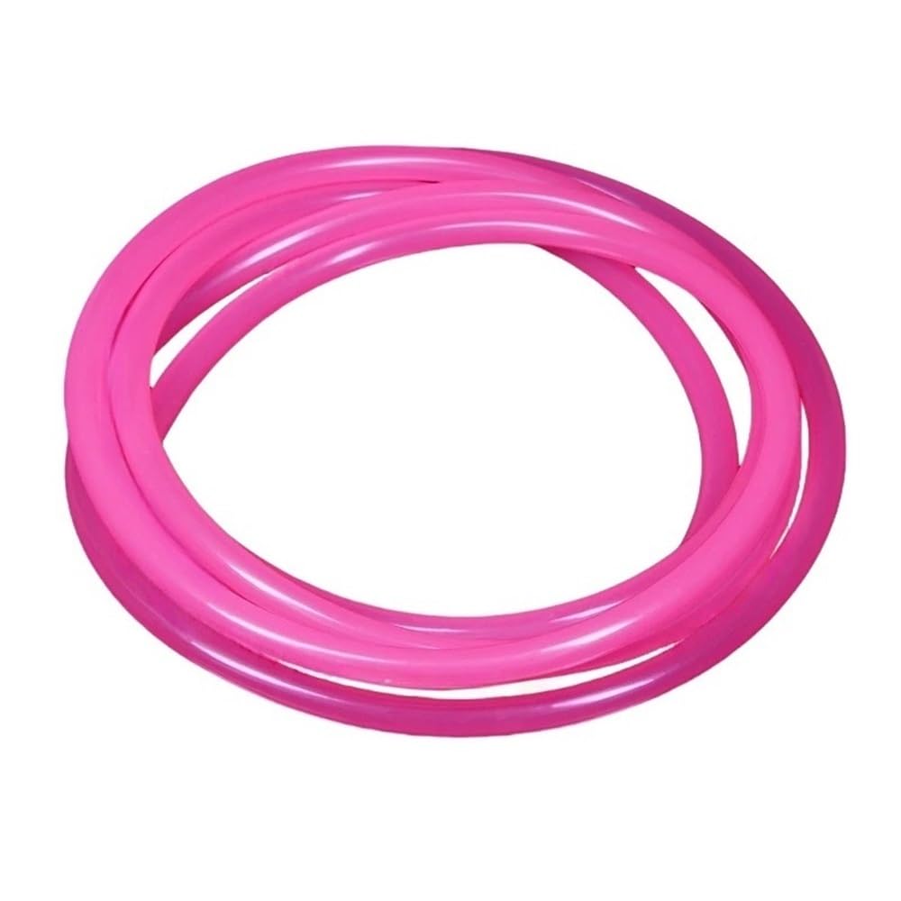 Tubo hueco de alta resistencia de silicona rosa de 1 pieza: tubo suave de goma flexible for una fácil instalación y transporte(10metersx6mmx8mm)