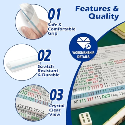2 Pack Lupa para Mahjong con Línea Guía Azul miniatura 4