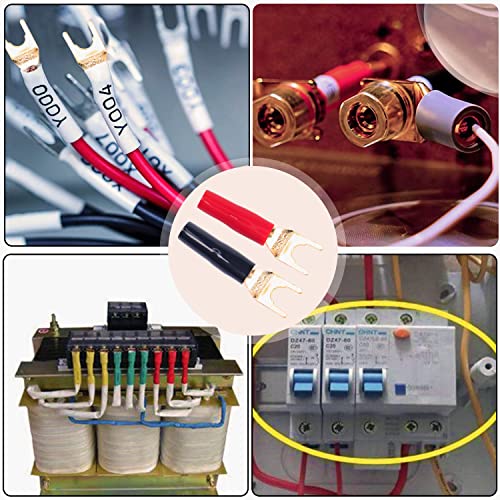 MEIRIYFA Conector Y Spade 8 Piezas Oro Bifurcado miniatura 7