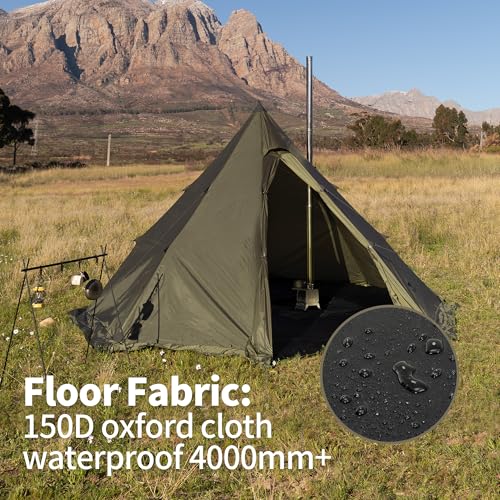 Carpa tipi Naturehike Ranch Fire para 6 personas miniatura 3