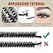 LAKANAKU Lash Clusters Wispy Fluffy Cluster Eyelash Extensions,300 PCS Individual Lashes Cluster 100D Diy Lash Extensions,10-16mm D Curl Lash Extension Clusters, Thin Band Volume Lash Clusters at Home