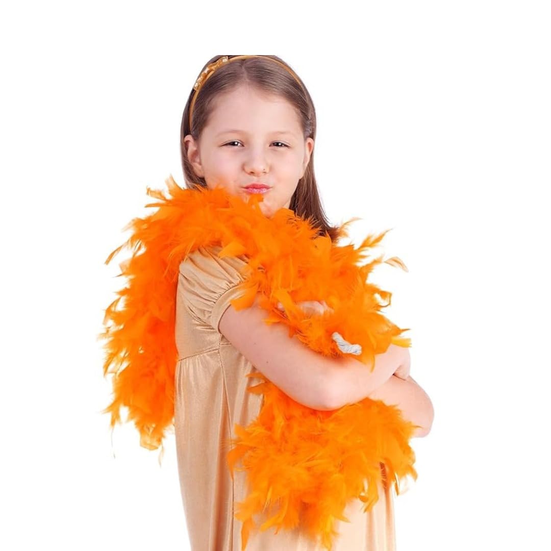 WP WANNA PARTY 72" Long 60G Turkey Chandelle Feather Boa for DIY Craft,Party Dancing Dress Up Cosplay Wedding Bachelorette Birthday Christmas Halloween Decoration - Orange (B0CXX3K5TR) Amazon Price History, Amazon Price Tracker
