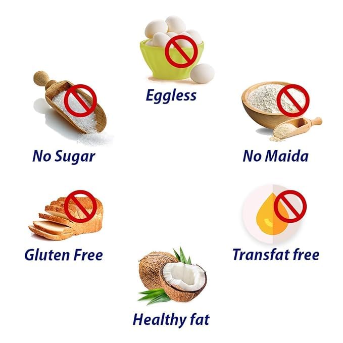 Diabexy Coconut Cookies for Sugar Control | Sugar Free | No Maida | High Protein| - 200g - Image 3 thumbnail