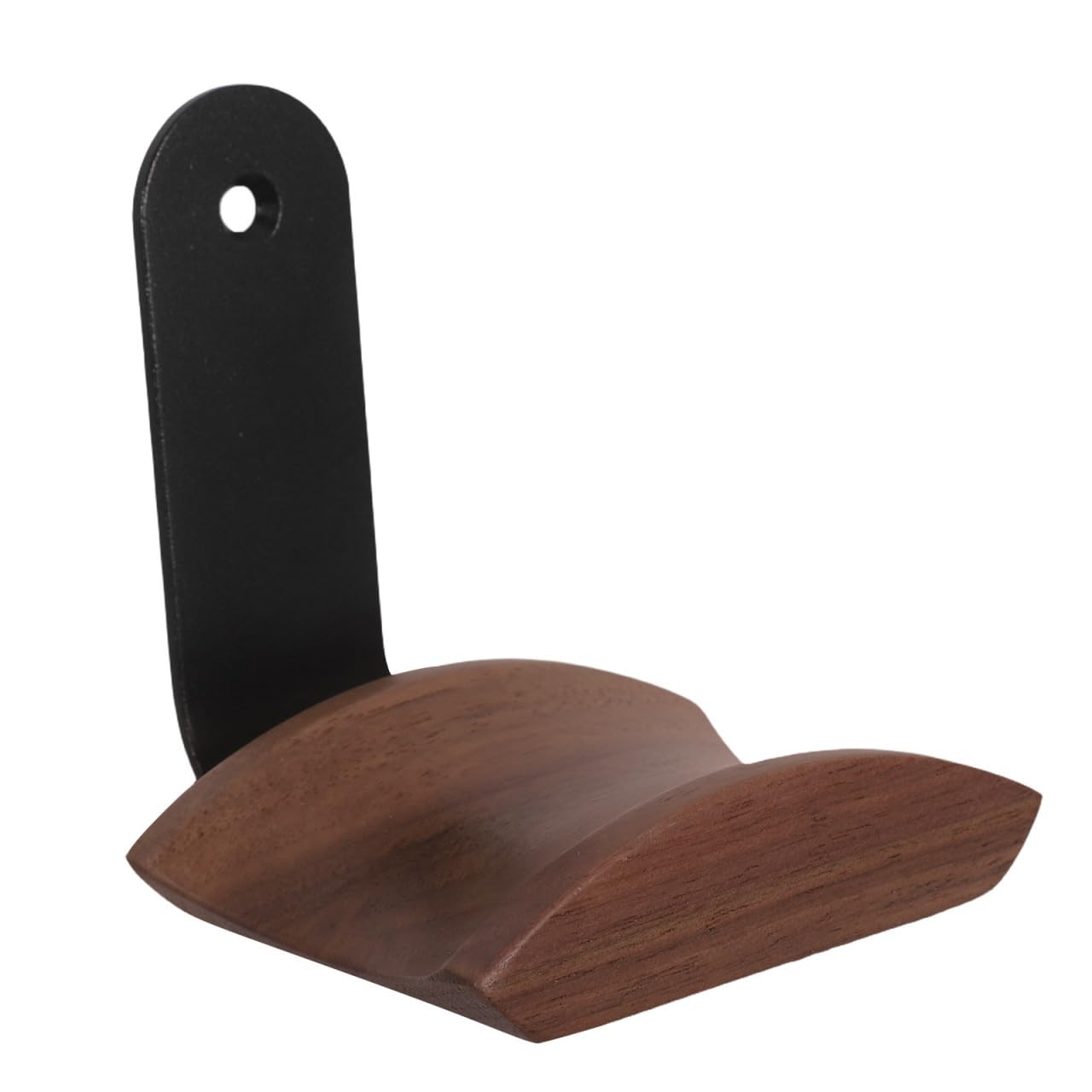 Soporte para Auriculares Colgador de Pared de Madera de Nogal, Gancho Instalación Fácil para Oficina y Espacio de Trabajo Moderno