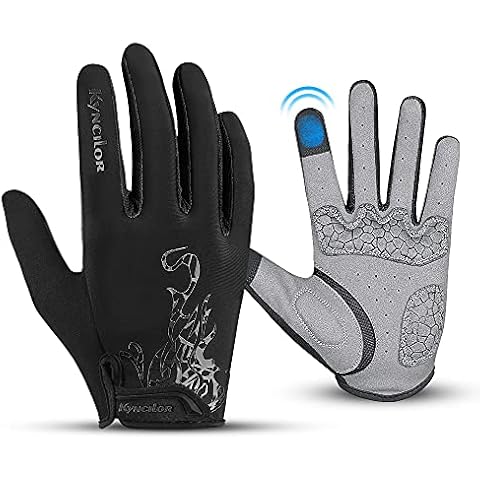 Kyncilor Cycling Gloves Biking Gloves Running gloves for Men Women Outdoor Full Finger Workout Gloves Touch Screen Anti-Slip Shock-Absorbing MTB Gloves Road Bicycle Gloves Cover