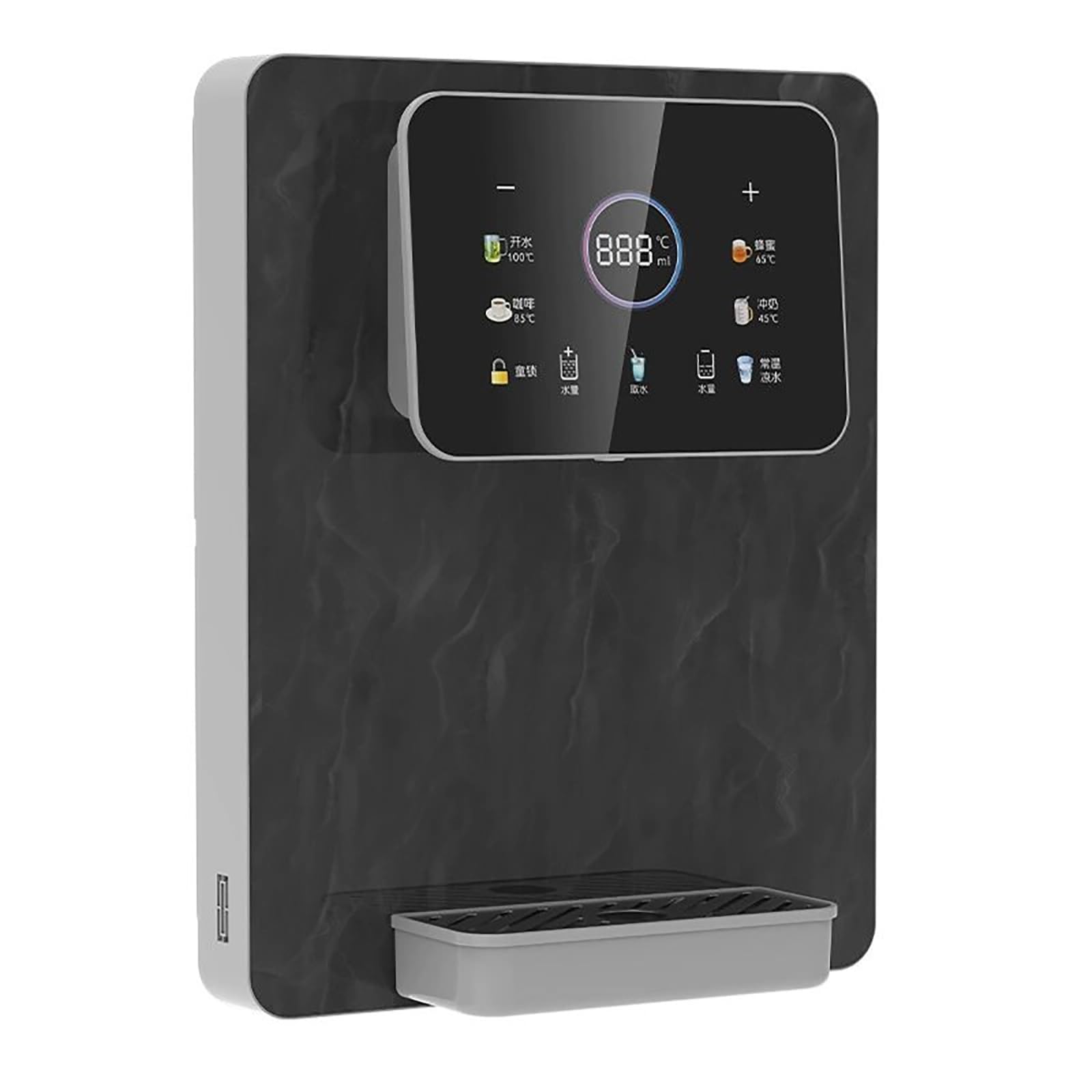 Dispenser istantaneo di acqua calda e fredda con blocco elettronico per bambini, temperatura regolabile, 6 impostazioni di volume e grande touch screen per casa, ufficio e uso commerciale