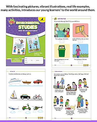 Image of Woodsnipe UKG Homeschooling Books for Ages 4-5 Years|8 Books to teach Alphabets, Phonics, Numbers 1 to 100, EVS, Colouring and Crafts| Ample Activity Worksheets on Tracing, Colouring, Puzzles and more
